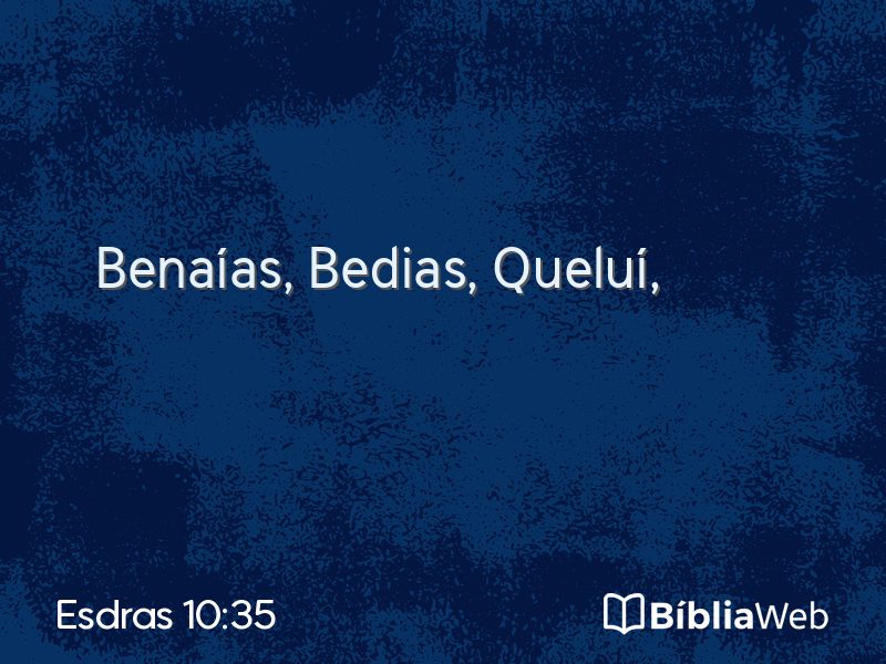 Esdras 10:35 em imagem para compartilhar