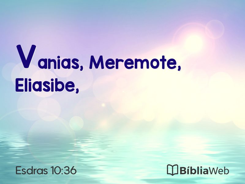 Esdras 10:36 em imagem para compartilhar