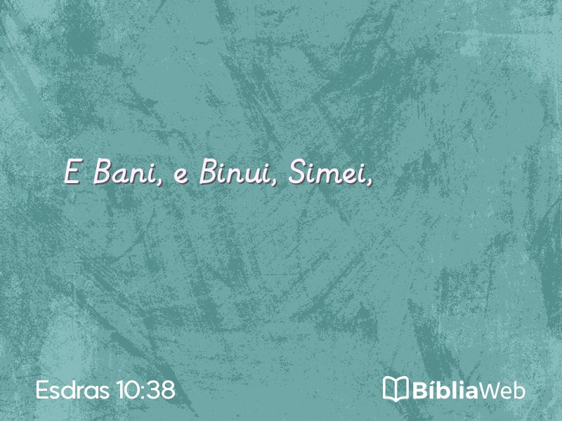 Esdras 10:38 em imagem para compartilhar