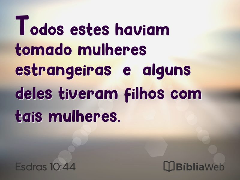 Esdras 10:44 em imagem para compartilhar