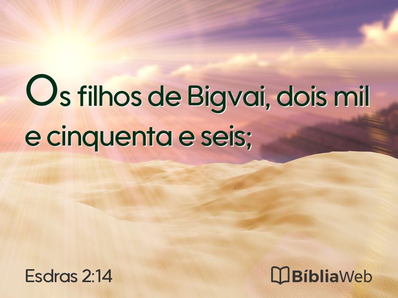 Esdras 2:14 em imagem para compartilhar