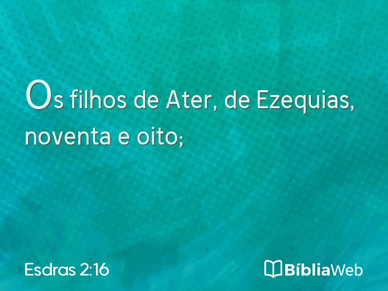 Esdras 2:16 em imagem para compartilhar