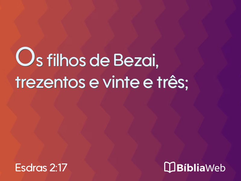 Esdras 2:17 em imagem para compartilhar