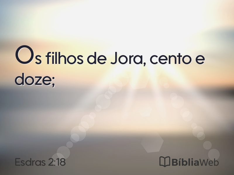 Esdras 2:18 em imagem para compartilhar