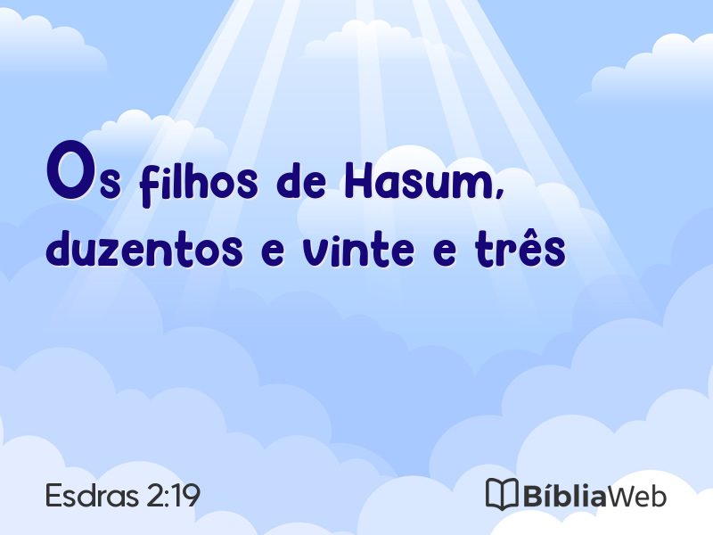 Esdras 2:19 em imagem para compartilhar