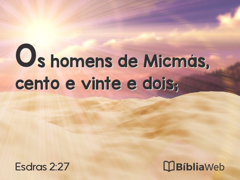 Esdras 2:27 em imagem para compartilhar