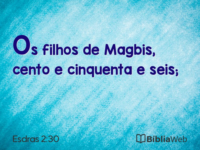 Esdras 2:30 em imagem para compartilhar