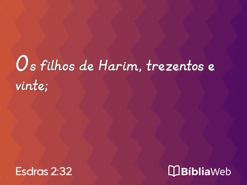 Esdras 2:32 em imagem para compartilhar
