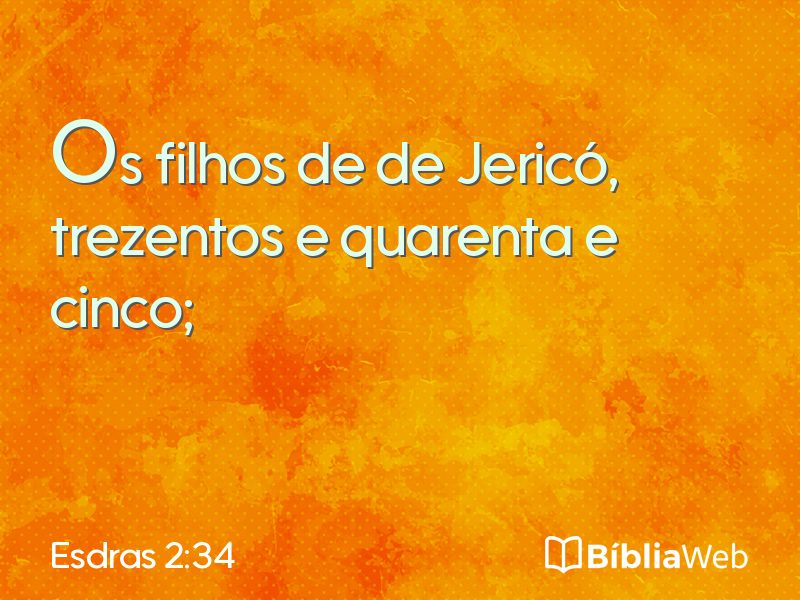 Esdras 2:34 em imagem para compartilhar