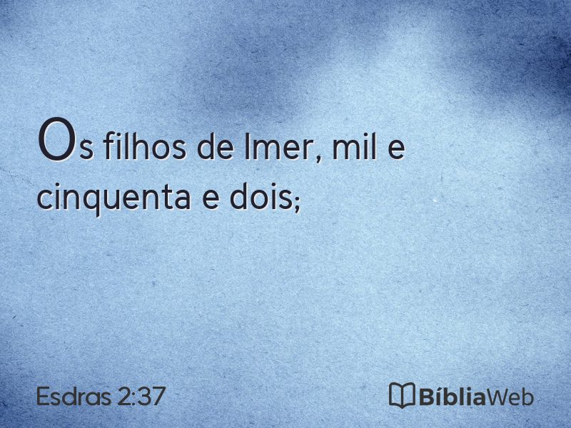 Esdras 2:37 em imagem para compartilhar
