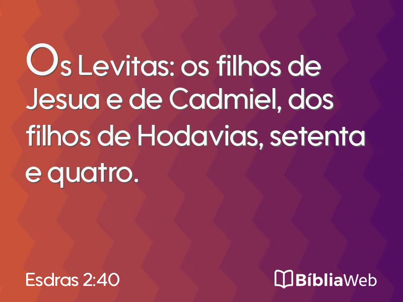 Esdras 2:40 em imagem para compartilhar