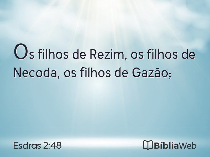 Esdras 2:48 em imagem para compartilhar