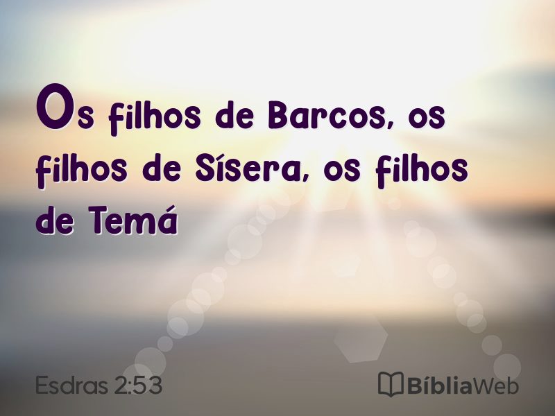 Esdras 2:53 em imagem para compartilhar