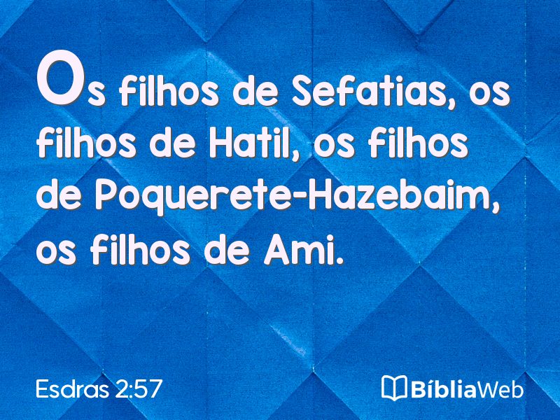 Esdras 2:57 em imagem para compartilhar