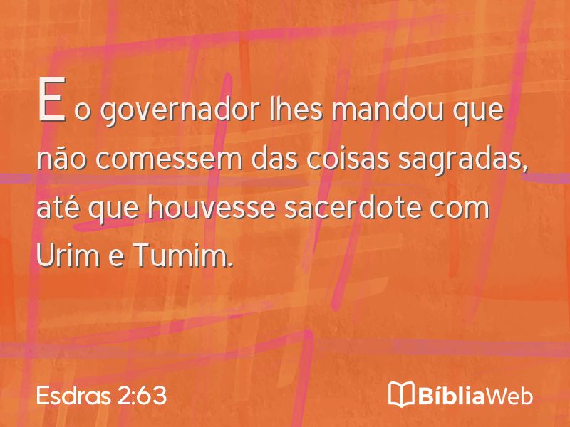 Esdras 2:63 em imagem para compartilhar