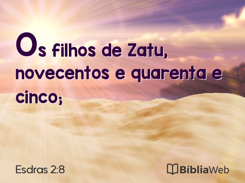 Esdras 2:8 em imagem para compartilhar