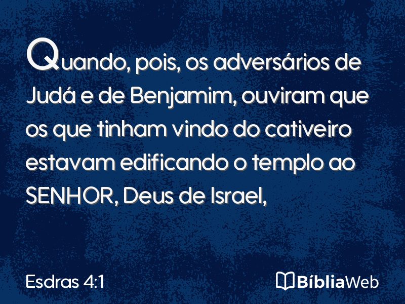 Esdras 4:1 em imagem para compartilhar