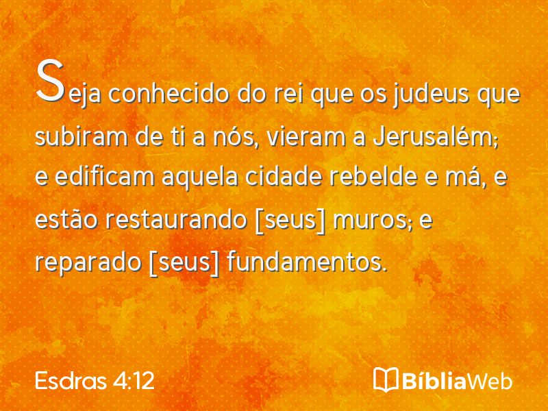 Esdras 4:12 em imagem para compartilhar