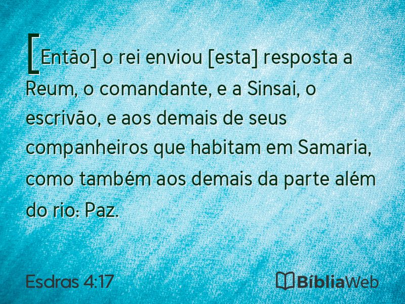 Esdras 4:17 em imagem para compartilhar