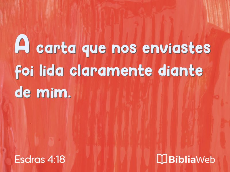 Esdras 4:18 em imagem para compartilhar