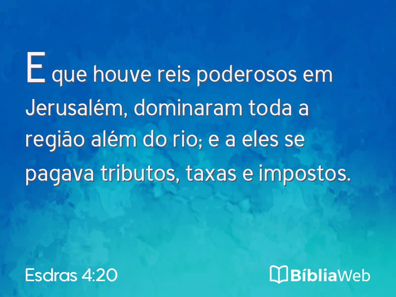 Esdras 4:20 em imagem para compartilhar