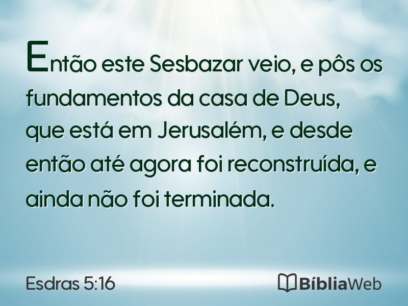 Esdras 5:16 em imagem para compartilhar