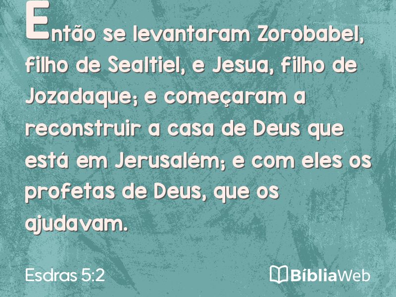 Esdras 5:2 em imagem para compartilhar