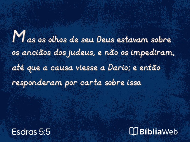 Esdras 5:5 em imagem para compartilhar