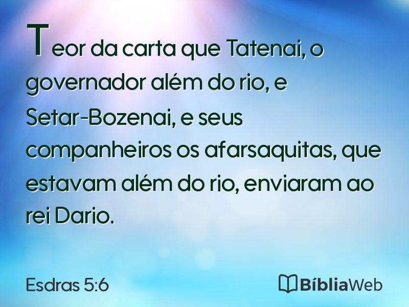 Esdras 5:6 em imagem para compartilhar