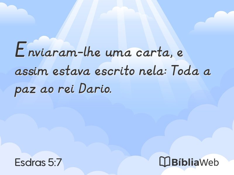 Esdras 5:7 em imagem para compartilhar