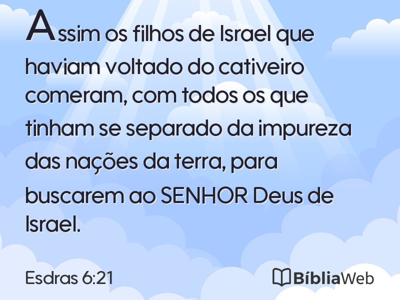 Esdras 6:21 em imagem para compartilhar