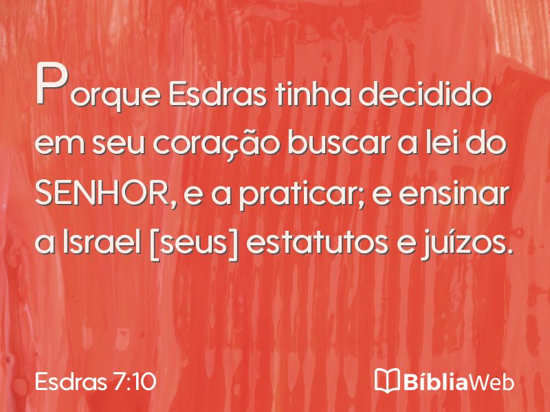 Esdras 7:10 em imagem para compartilhar