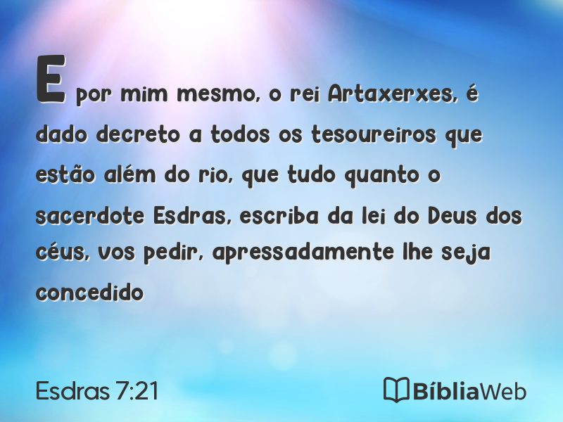 Esdras 7:21 em imagem para compartilhar