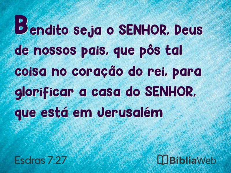 Esdras 7:27 em imagem para compartilhar