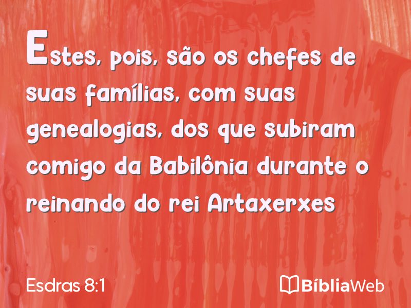 Esdras 8:1 em imagem para compartilhar