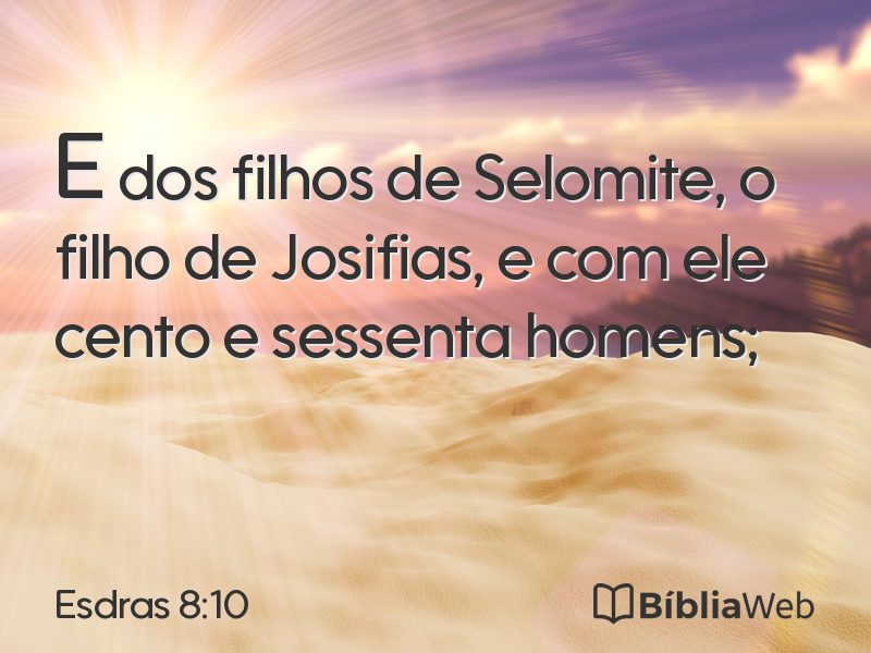 Esdras 8:10 em imagem para compartilhar
