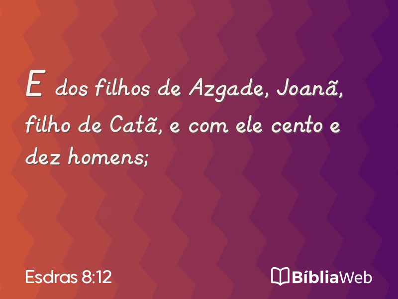 Esdras 8:12 em imagem para compartilhar