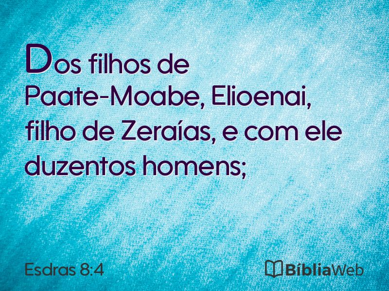 Esdras 8:4 em imagem para compartilhar
