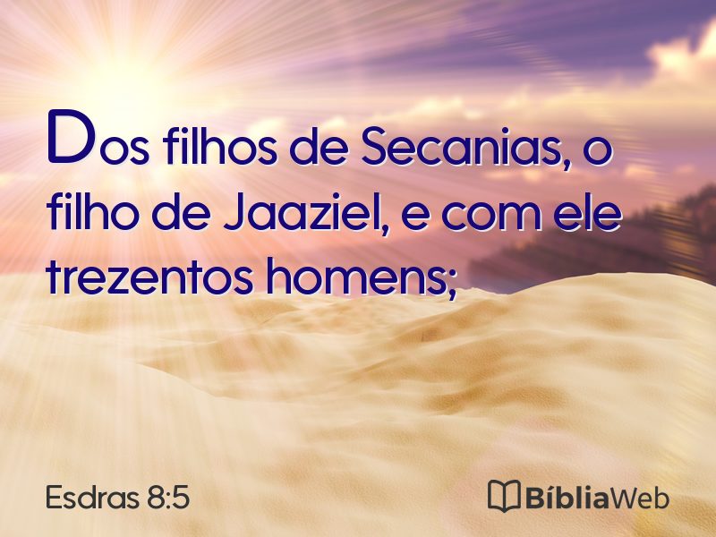 Esdras 8:5 em imagem para compartilhar
