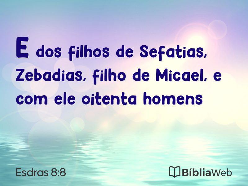 Esdras 8:8 em imagem para compartilhar
