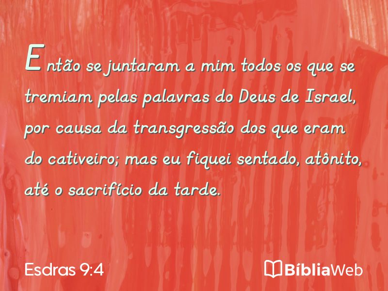 Esdras 9:4 em imagem para compartilhar