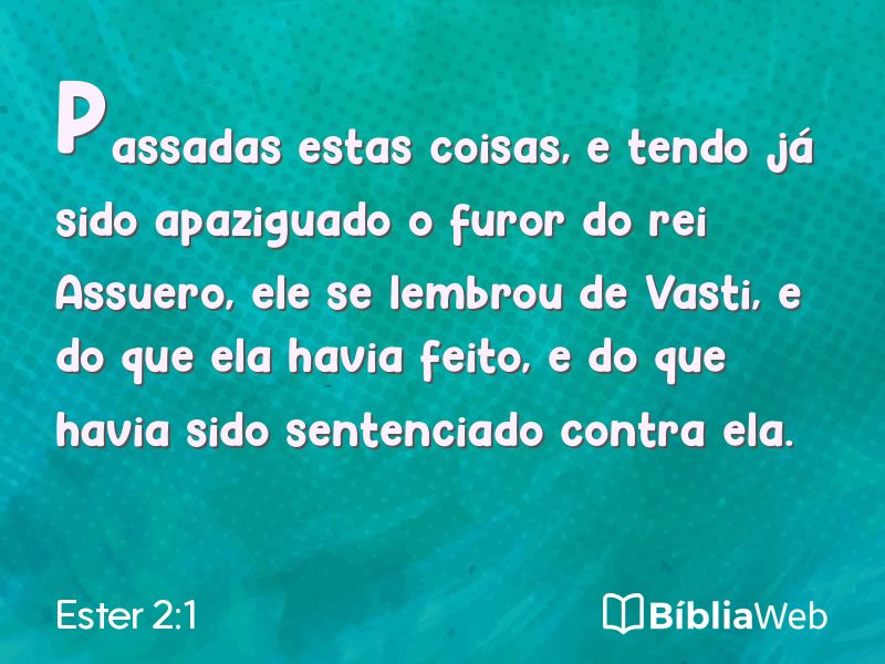Ester 2:1 em imagem para compartilhar