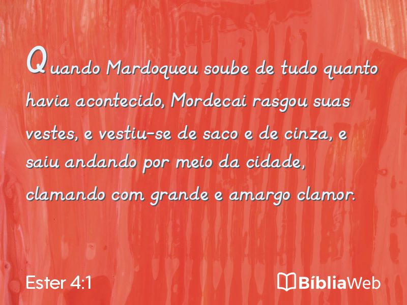 Ester 4:1 em imagem para compartilhar