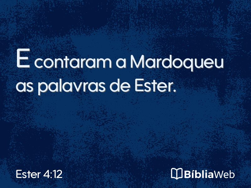 Ester 4:12 em imagem para compartilhar