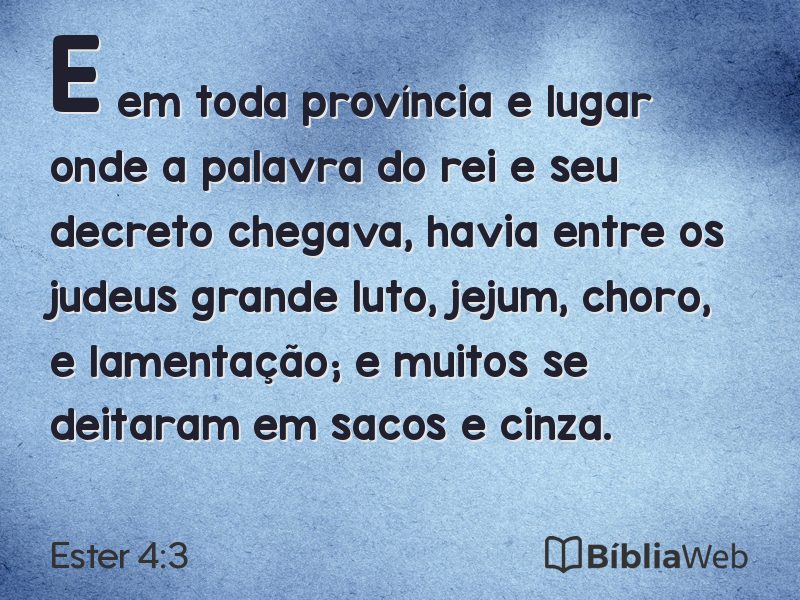 Ester 4:3 em imagem para compartilhar