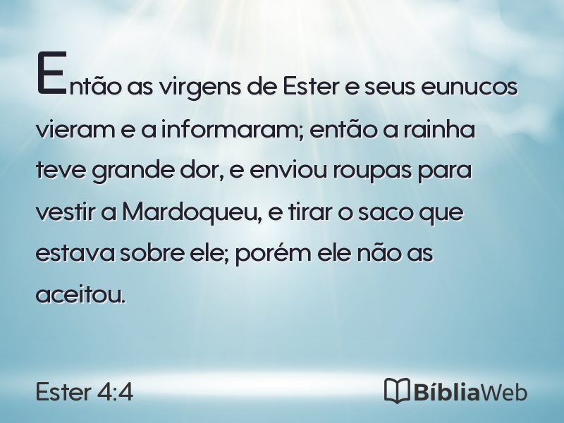 Ester 4:4 em imagem para compartilhar