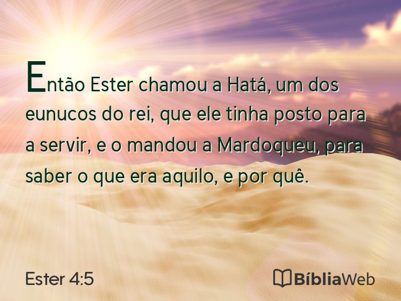 Ester 4:5 em imagem para compartilhar