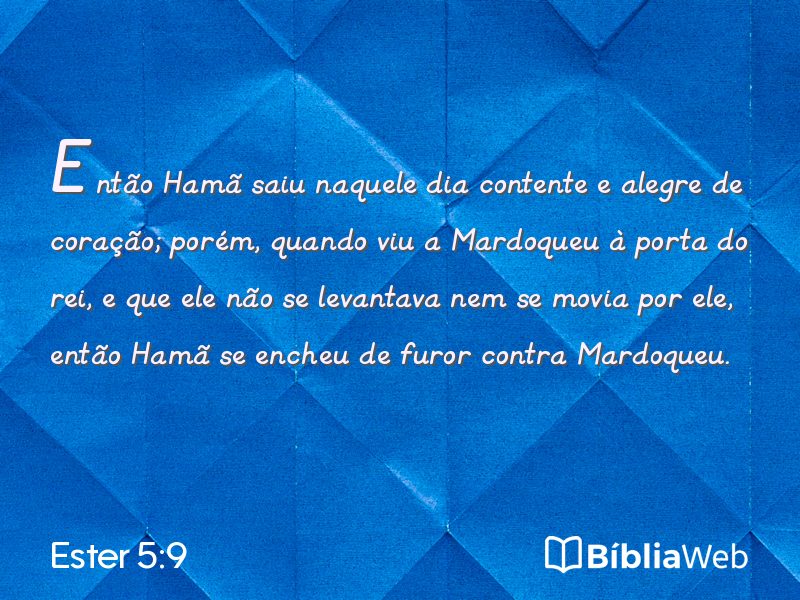 Ester 5:9 em imagem para compartilhar