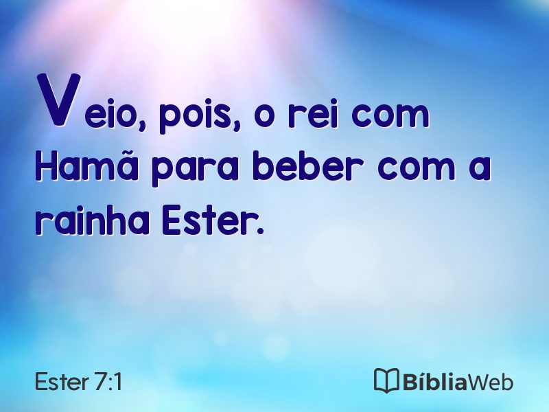 Ester 7:1 em imagem para compartilhar
