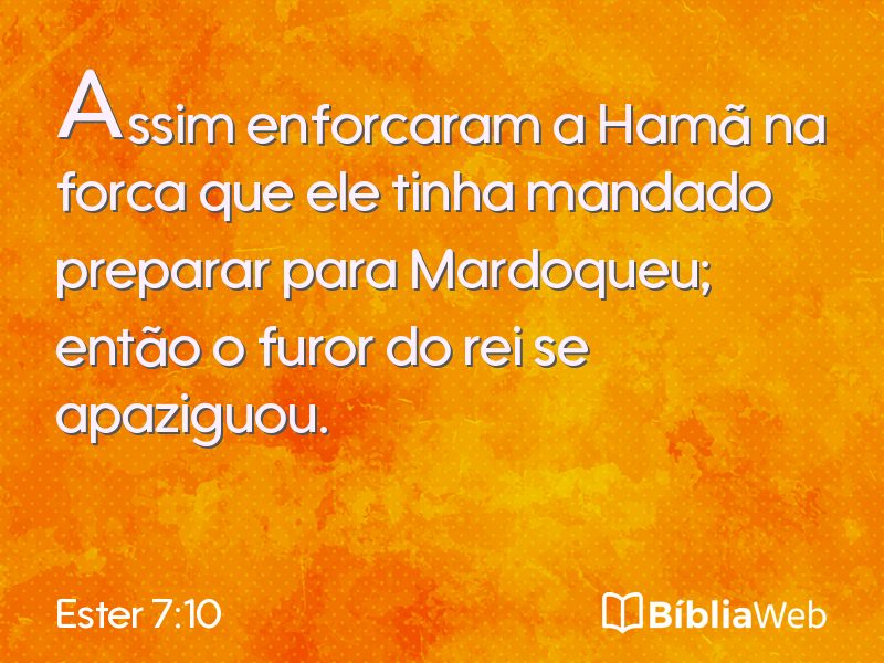 Ester 7:10 em imagem para compartilhar